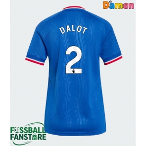 Manchester United Diogo Dalot #2 Replik Auswärtstrikot Damen 2026-27 Kurzarm